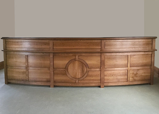 White Oak Reception Desk