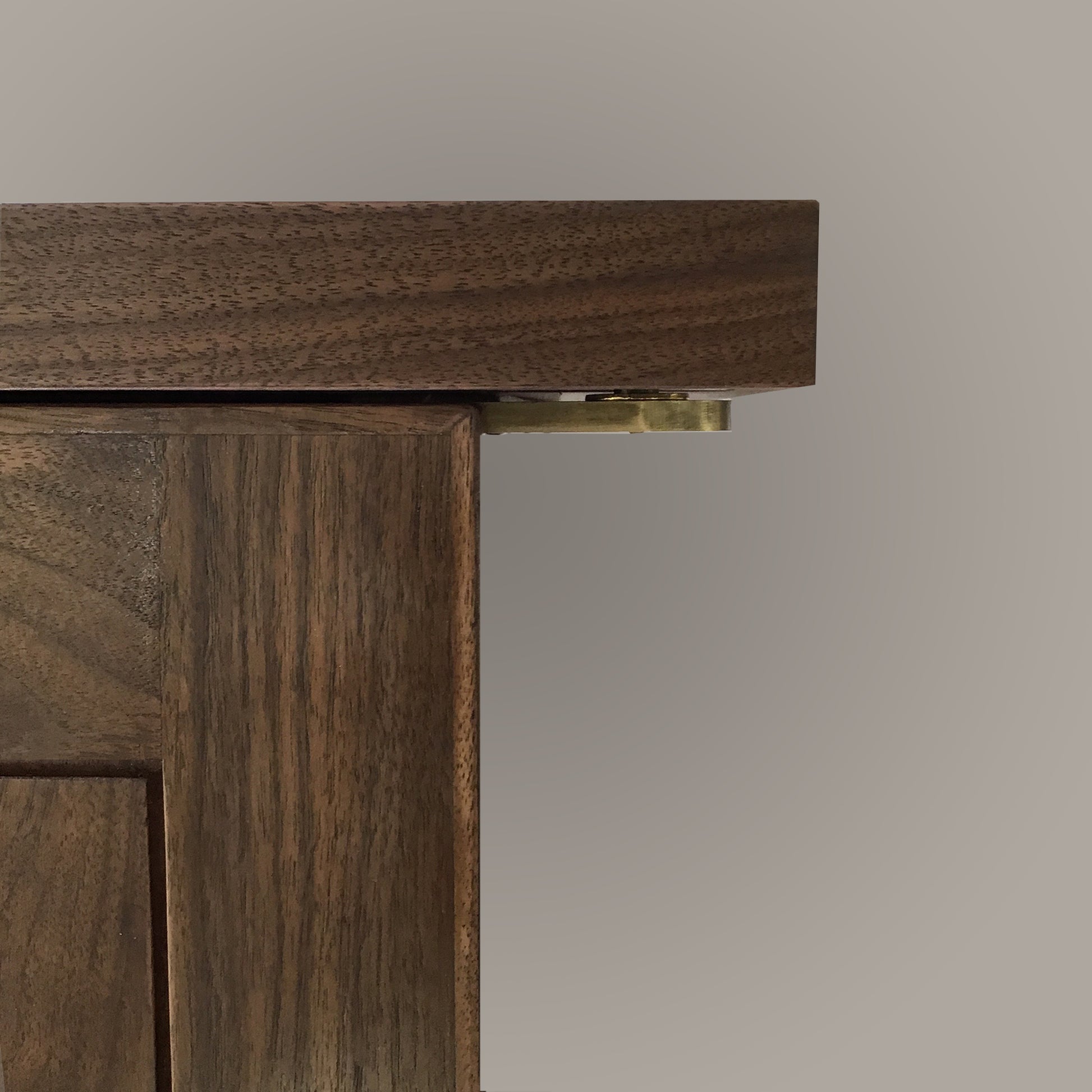Walnut Large Jewelry Tower Top Door Detail